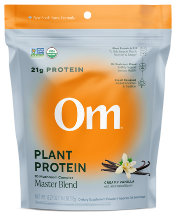Mushroom Master Blend Vanilla Protein, 518 Grams , Form_Powder