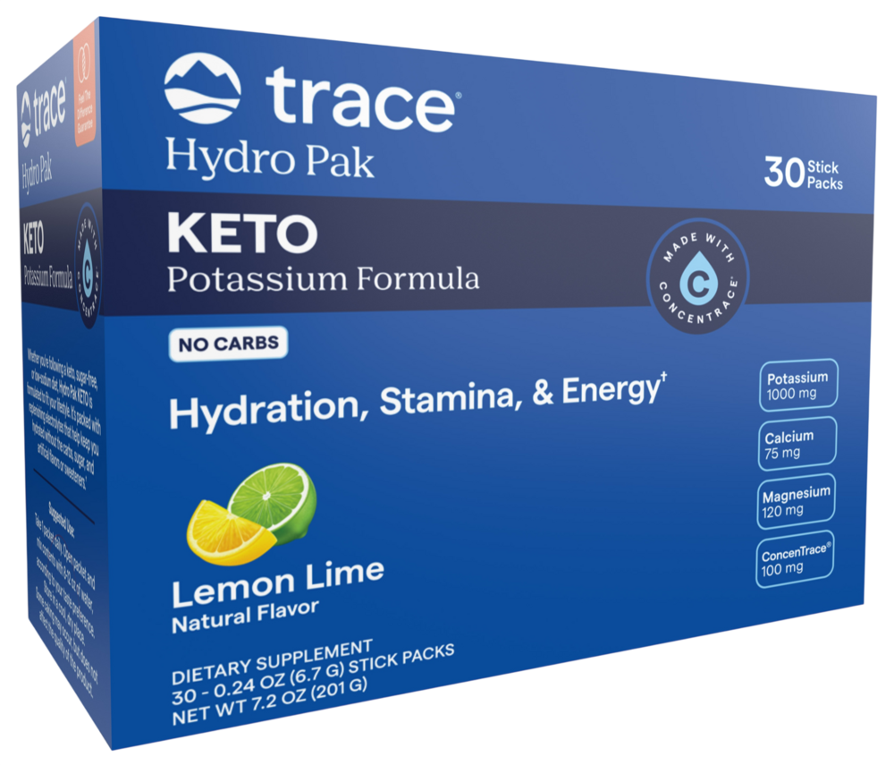 Hydro Pak Keto Potassium Formula Stick Packs, Lemon Lime, 30 Stick Packs