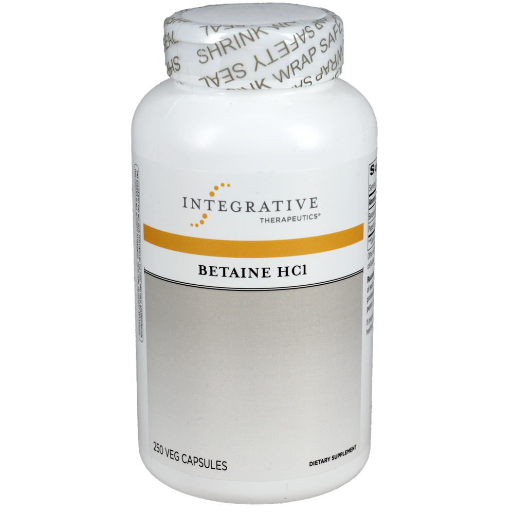 Betaine HCL, 250 Capsules