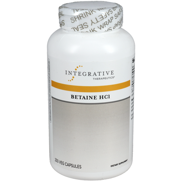 Betaine HCL, 250 Capsules