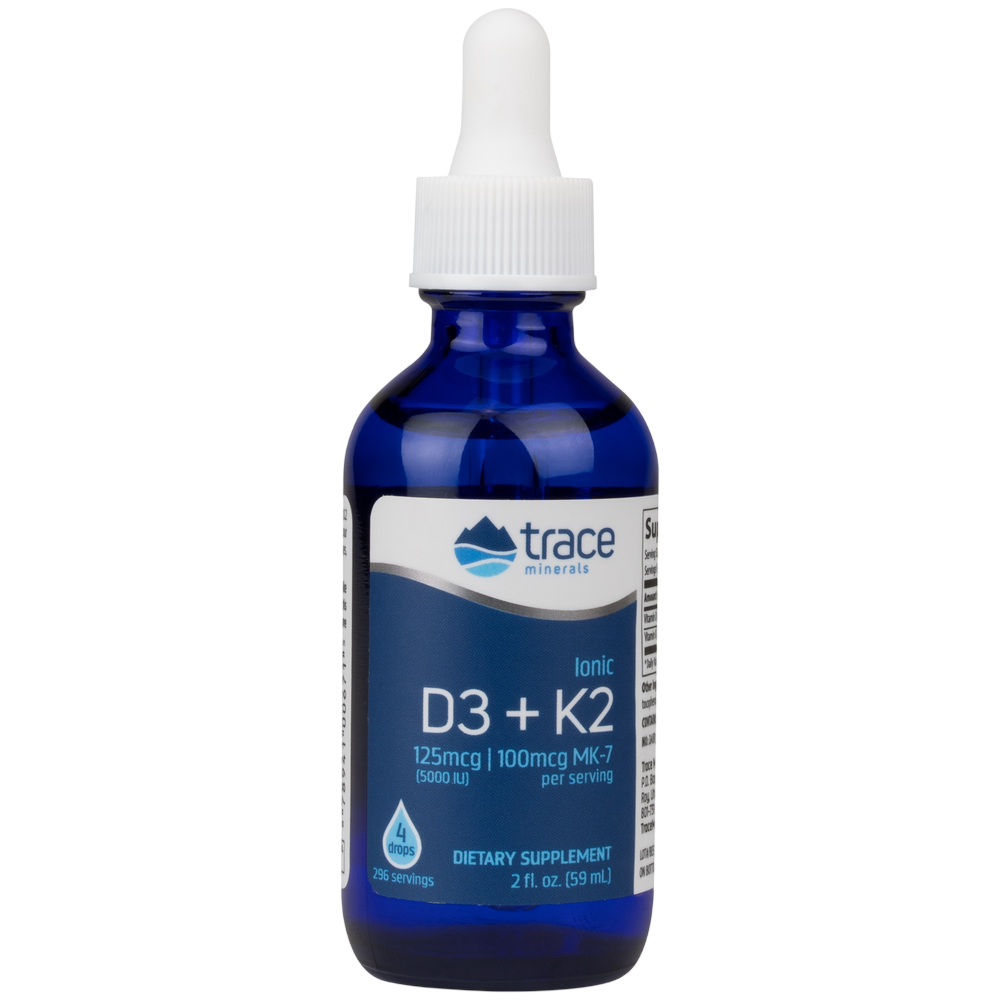 Ionic Vitamin D3 + K2, 59 mL Liquid