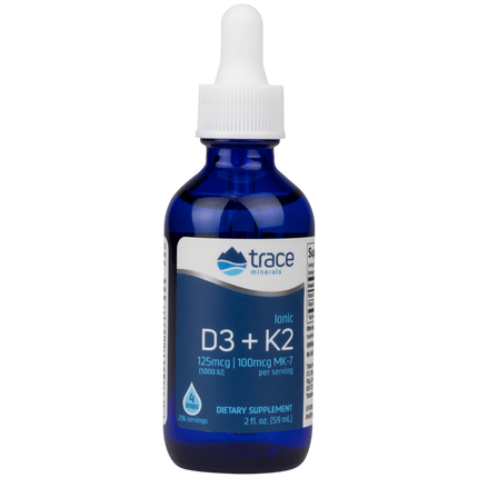 Ionic Vitamin D3 + K2, 59 mL Liquid