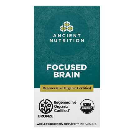 Ancient Nutrition Regenerative Organic Certified Focused Brain - front