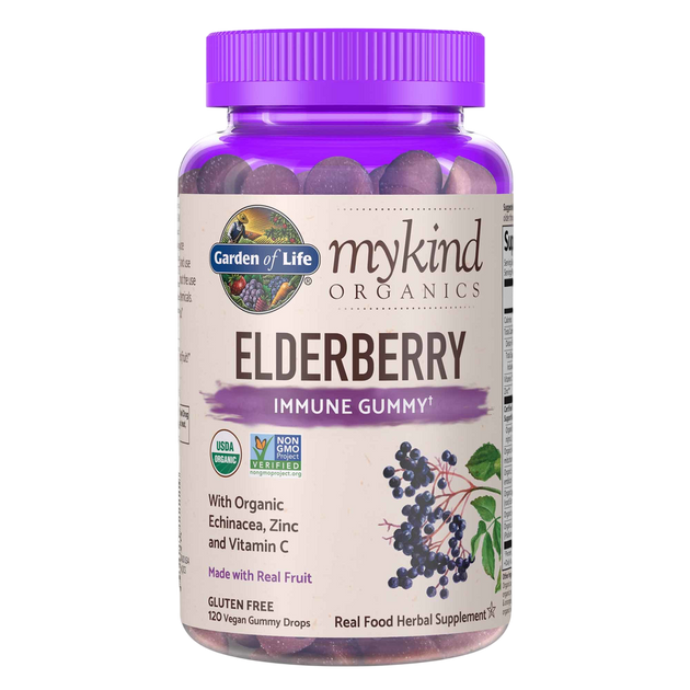 myKind Organics Elderberry, 120 Gummies