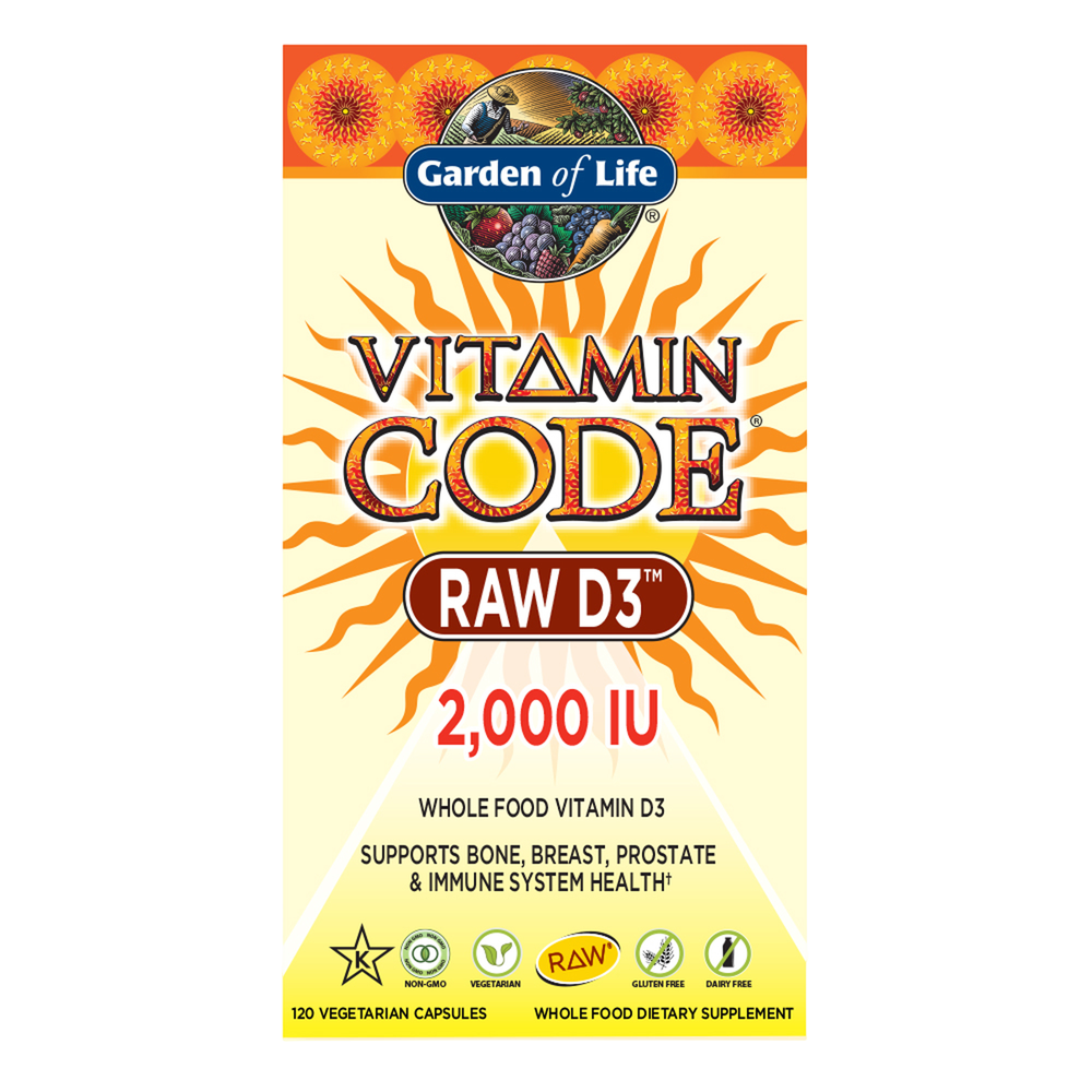 Vitamin Code - RAW D3, 2000 IU of Vitamin D3, 120 Vegetarian Capsules