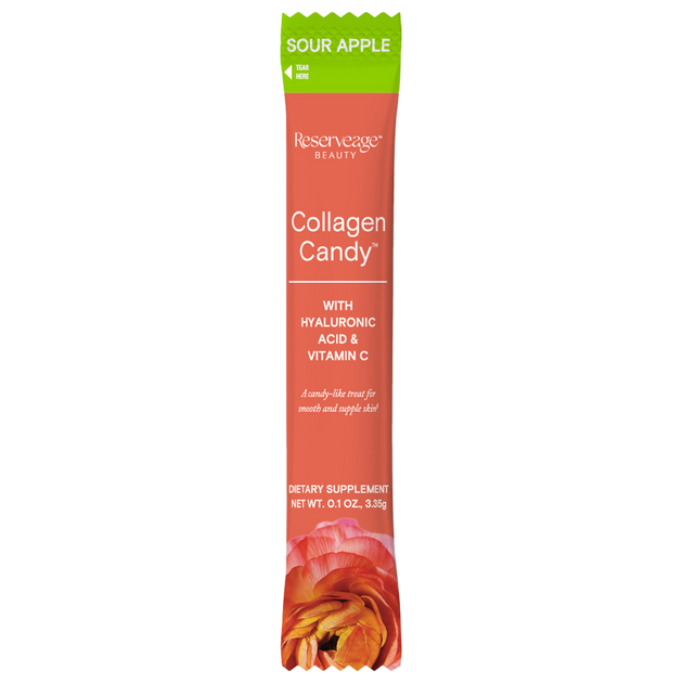 Collagen Candy Sour Apple, 20 Packets , Brand_Reserveage Form_Packets Requires Consultation Size_20 Packets