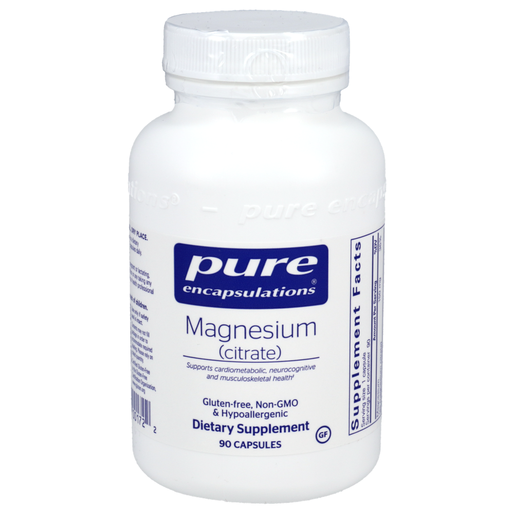 Magnesium (Citrate) - 90 Capsules , Pure Encapsulations