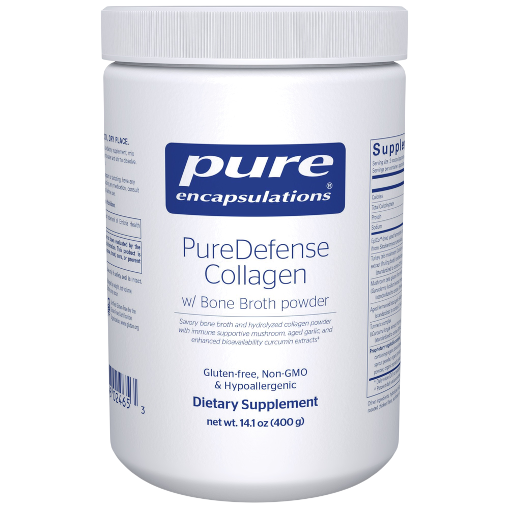 PureDefense Collagen w/ Bone Broth, 400 Grams , Brand_Pure Encapsulations Form_Powder Requires Consultation Size_400 Grams