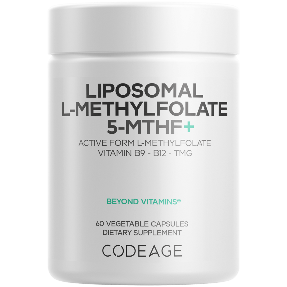 Liposomal L-Methylfolate 5-MTHF+, 60 Capsules