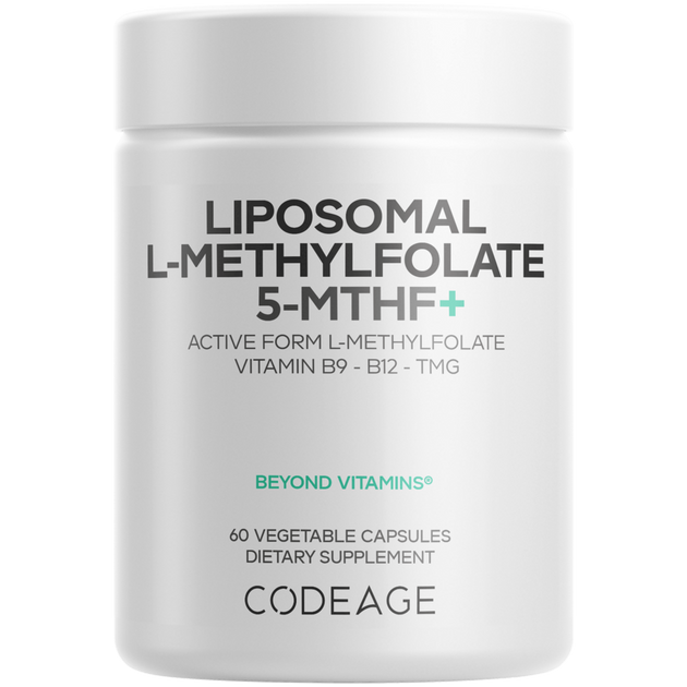 Liposomal L-Methylfolate 5-MTHF+, 60 Capsules