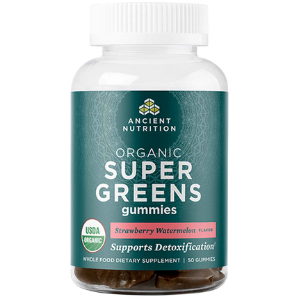 Ancient Nutrition Organic SuperGreens, Strawberry Watermelon - front