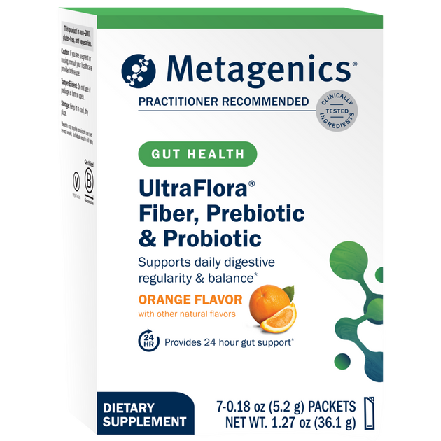 UltraFlora Fiber, Prebiotic, & Probiotic Stick Packs, Orange, 7 sachets , Form_Packets