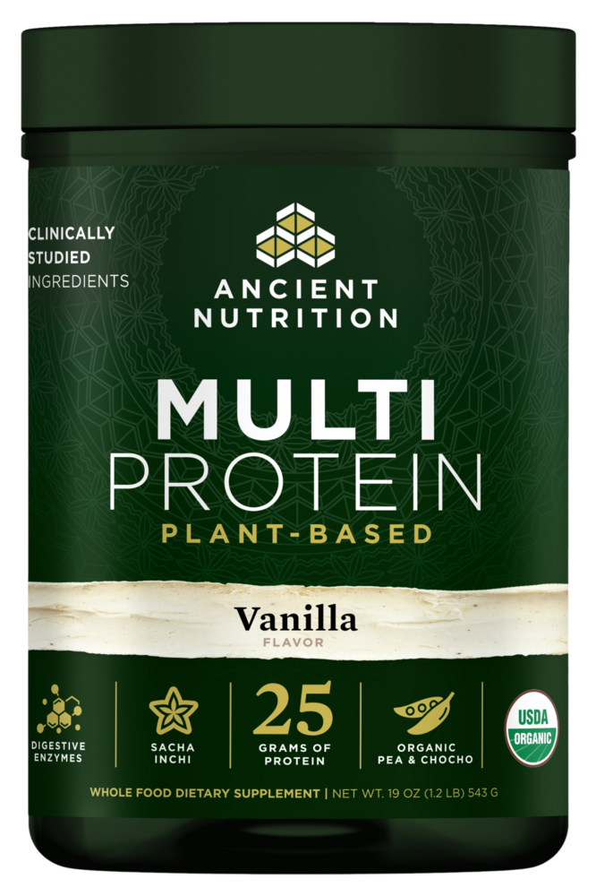 Ancient Nutrition Multi Protein (Plant) - Vanilla Bean - front