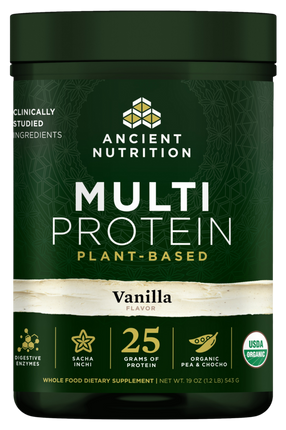 Ancient Nutrition Multi Protein (Plant) - Vanilla Bean - front