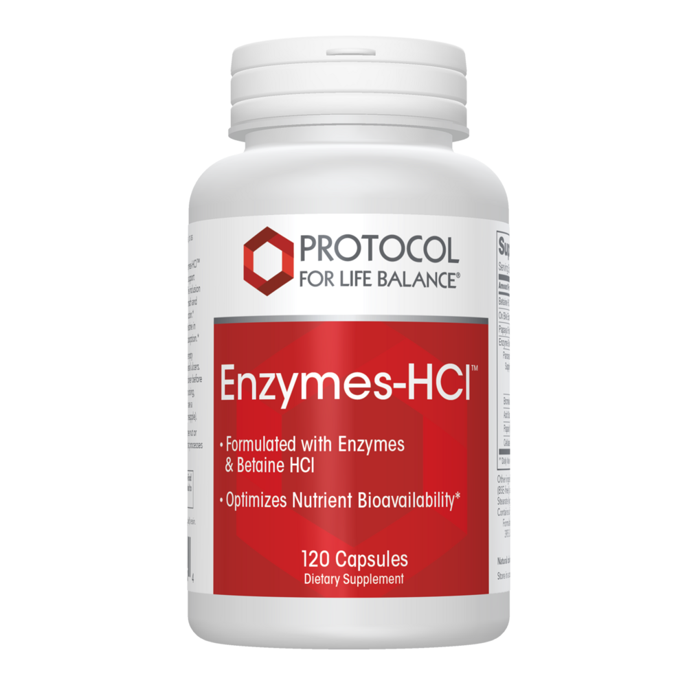 Enzymes-HCI, 120 Capsules , Brand_Protocol for Life Balance capsules Form_Capsules Requires Consultation Size_120 Capsules