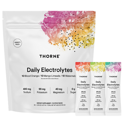 Daily Electrolytes Variety Pack, 30 Packets , Brand_Thorne Research Form_Packets Size_30 Packets