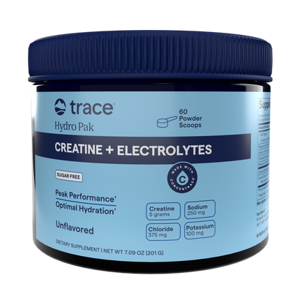 Hydro Pak Creatine + Electrolytes, Unflavored, 201 g Powder