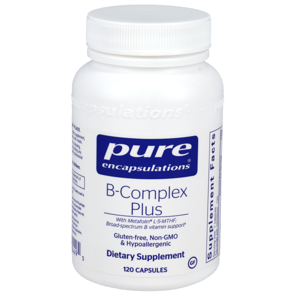 B-Complex Plus, 120 Capsules , Brand_Pure Encapsulations Form_Capsules Requires Consultation Size_120 Capsules