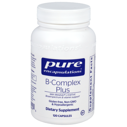 B-Complex Plus, 120 Capsules , Brand_Pure Encapsulations Form_Capsules Requires Consultation Size_120 Capsules