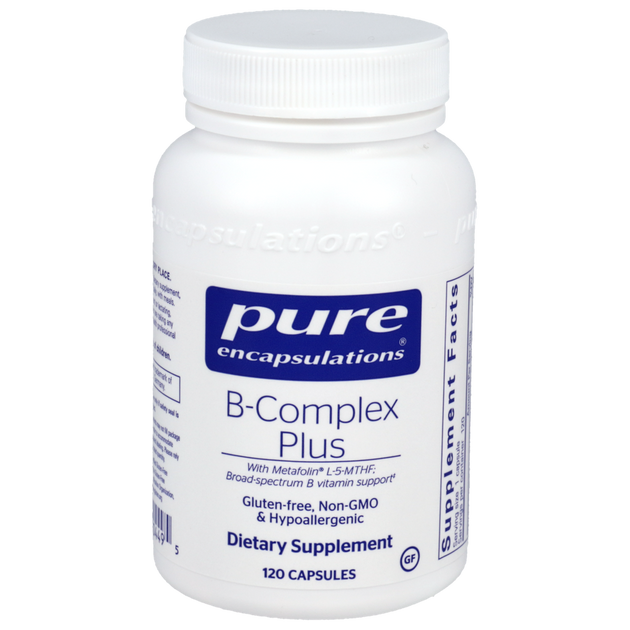 B-Complex Plus, 120 Capsules , Brand_Pure Encapsulations Form_Capsules Requires Consultation Size_120 Capsules