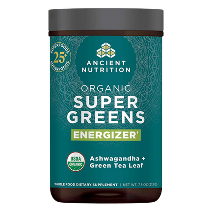 Ancient Nutrition Organic SuperGreens Energizer - Powder - front