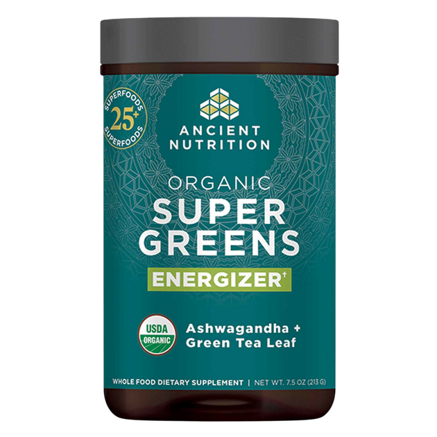 Ancient Nutrition Organic SuperGreens Energizer - Powder - front