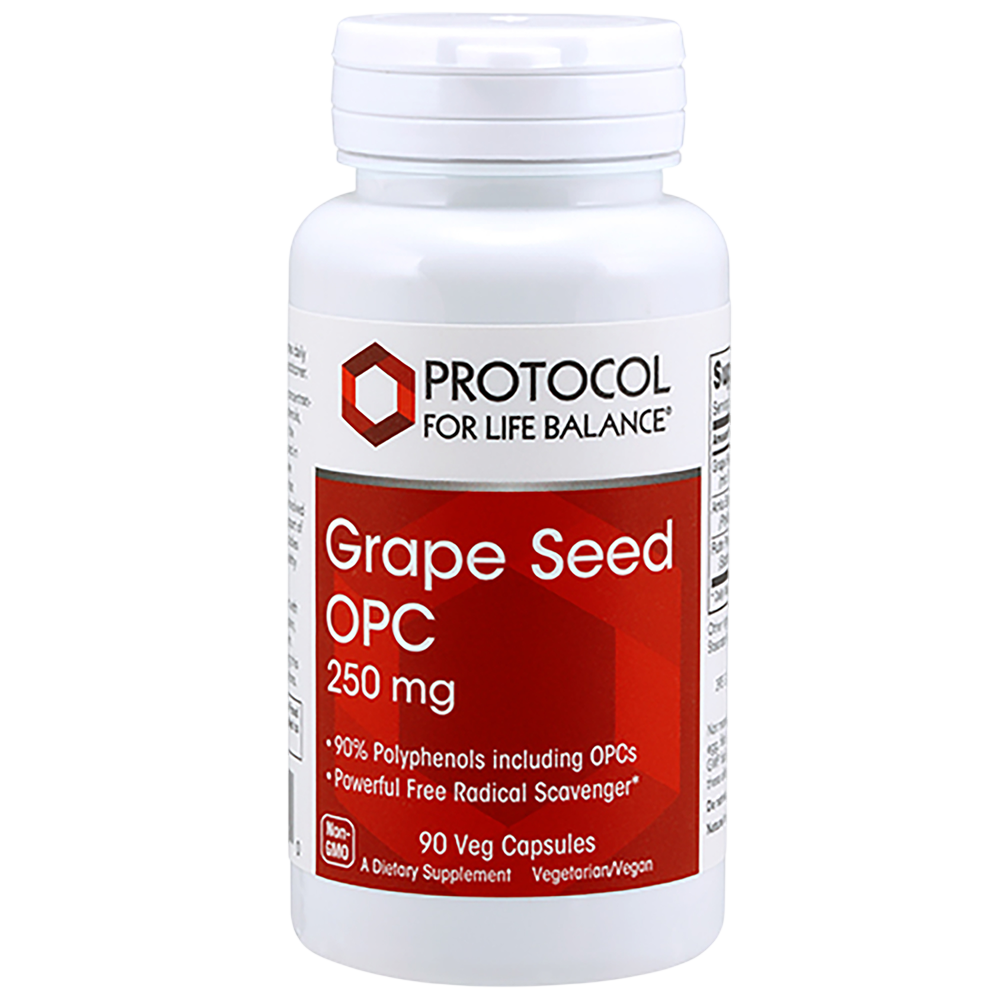 Grape Seed OPC 250mg, 90 Capsules , Brand_Protocol for Life Balance capsules Form_Capsules Requires Consultation Size_90 Capsules
