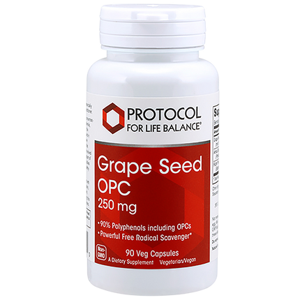 Grape Seed OPC 250mg, 90 Capsules , Brand_Protocol for Life Balance capsules Form_Capsules Requires Consultation Size_90 Capsules