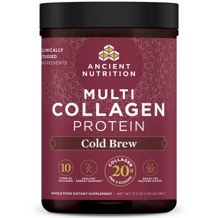 Ancient Nutrition Multi Collagen Protein, Cold Brew - front