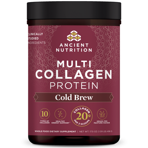 Ancient Nutrition Multi Collagen Protein, Cold Brew - front