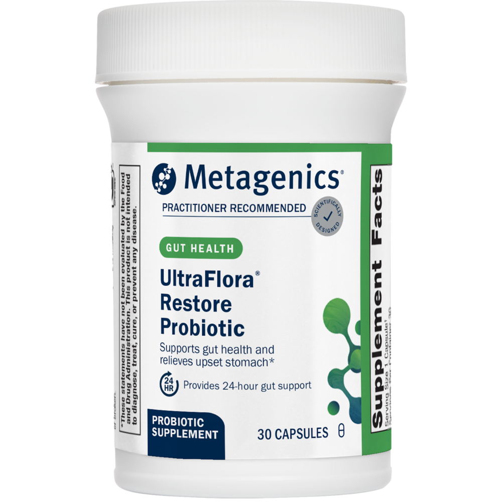 UltraFlora® Restore, 30 Vegetarian Capsules , caps Emersons Form_Capsules