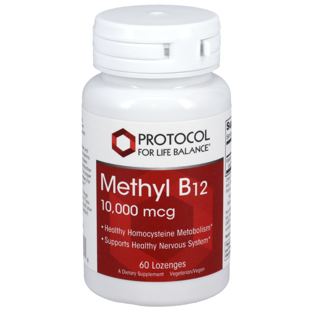 Methyl B12 10,000mcg, 60 Lozenges , Brand_Protocol for Life Balance Form_Lozenges lozenges Requires Consultation Size_60 Lozenges