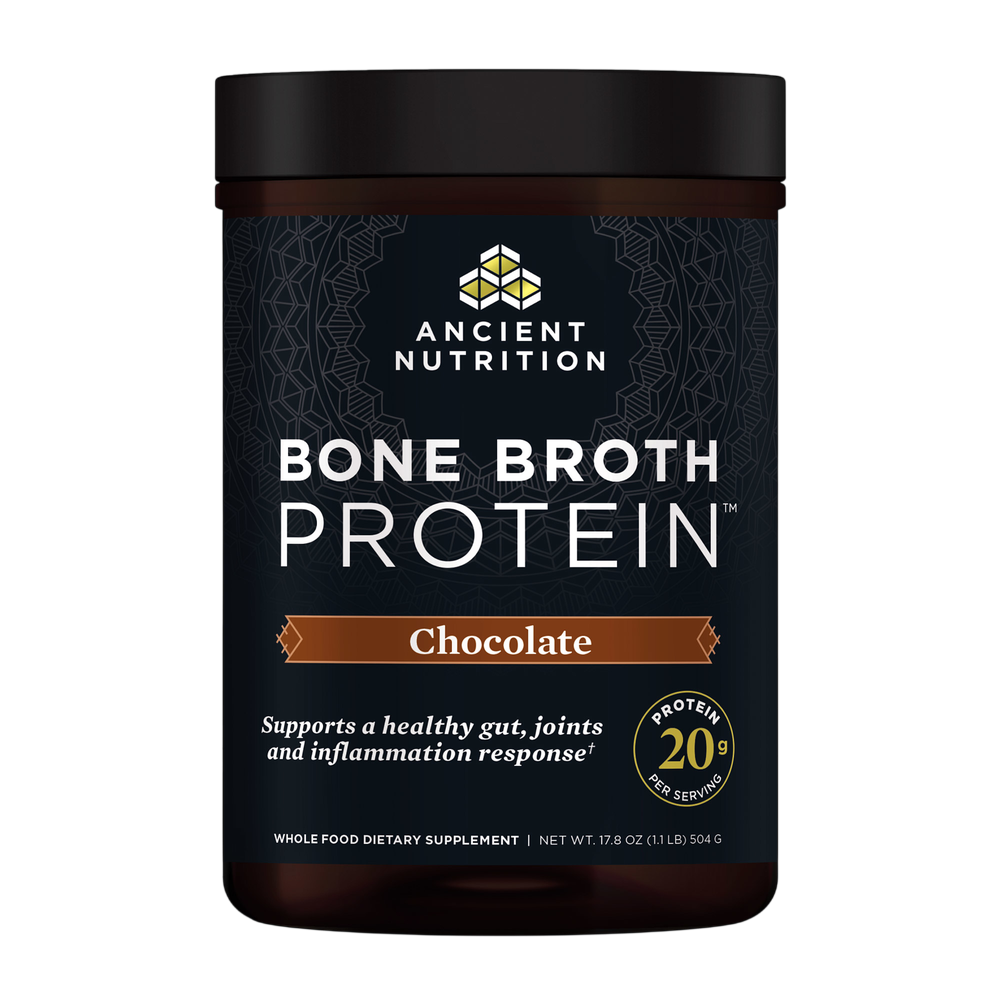 Ancient Nutrition Bone Broth Protein Chocolate - front