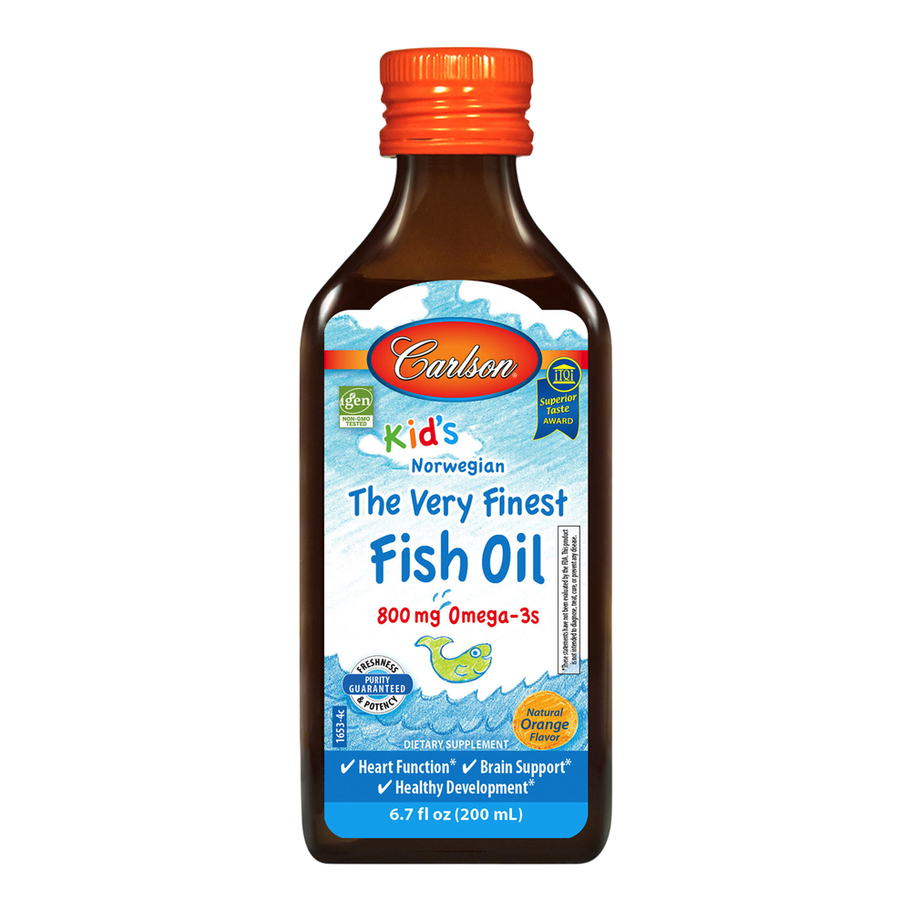 Carlson® for Kids Finest Fish Oil Orange, 200 mL Liquid