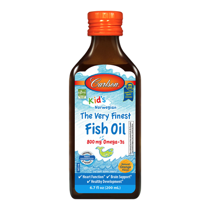 Carlson® for Kids Finest Fish Oil Orange, 200 mL Liquid