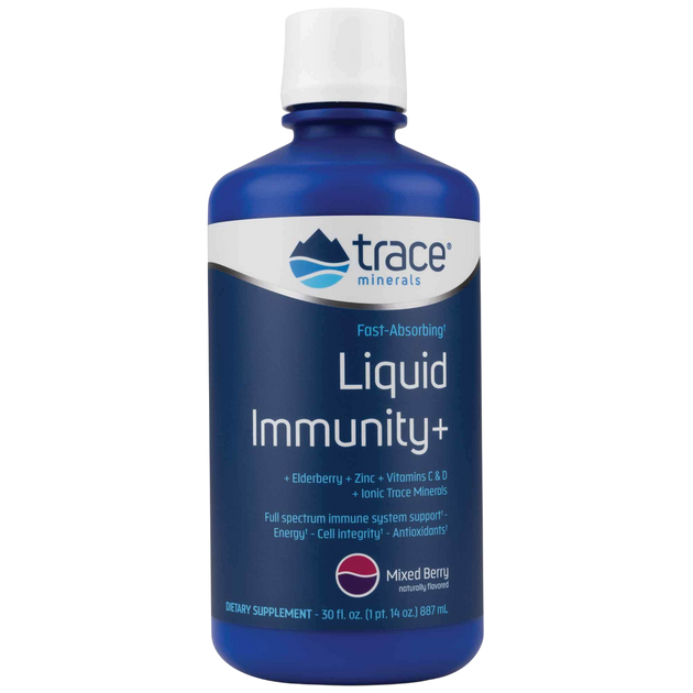 Liquid Immunity+ - Mixed Berry, 887 mL Liquid , Brand_Trace Minerals Form_Liquid Size_887 mL