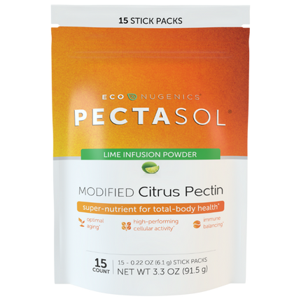 Pectasol Lime Flavor Stick Packs, 15 Packets