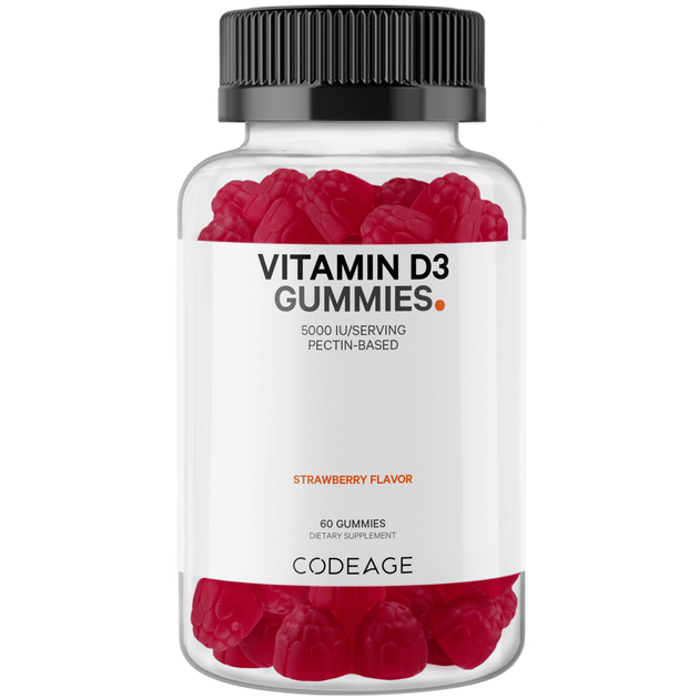 Vitamin D3 5000IU Gummies, 60 Gummies