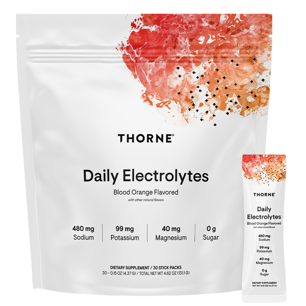 Daily Electrolytes Blood Orange Flavored, 30 Packets , Brand_Thorne Research Form_Packets Size_30 Packets
