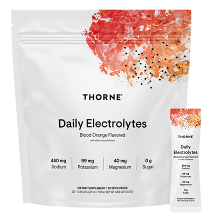 Daily Electrolytes Blood Orange Flavored, 30 Packets , Brand_Thorne Research Form_Packets Size_30 Packets
