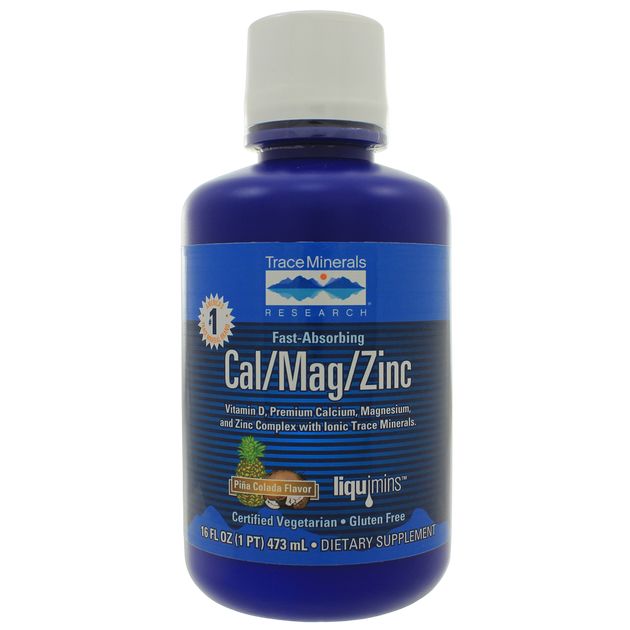 Liquid Cal/Mag/Zinc - Pina Colada, 473 mL Liquid , Brand_Trace Minerals Form_Liquid Size_473 mL