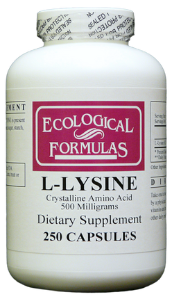 L-Lysine 500mg, 250 Capsules