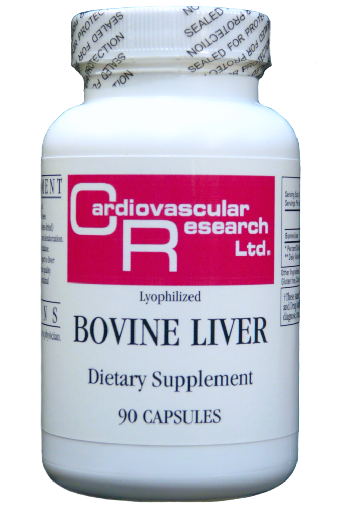 Lyophilized Bovine Liver, 90 Capsules