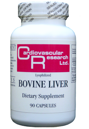 Lyophilized Bovine Liver, 90 Capsules