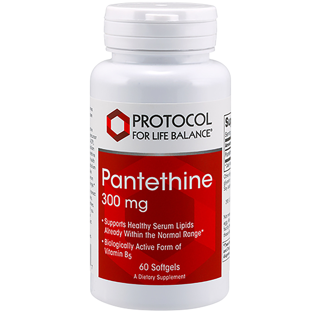 Pantethine 300mg, 60 Softgels , Brand_Protocol for Life Balance Form_Softgels Requires Consultation Size_60 Softgels softgels