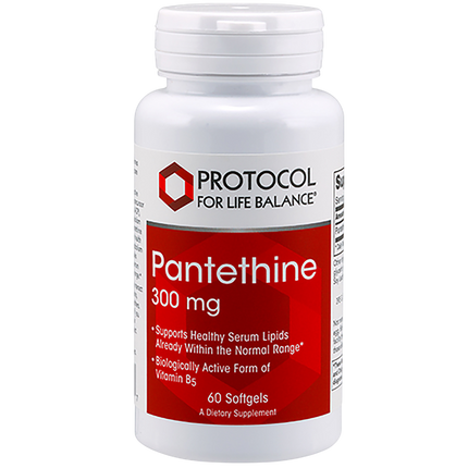 Pantethine 300mg, 60 Softgels , Brand_Protocol for Life Balance Form_Softgels Requires Consultation Size_60 Softgels softgels