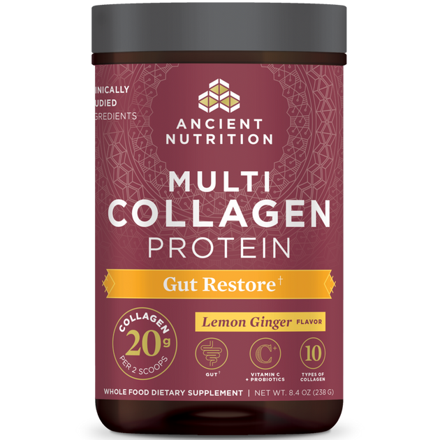 Ancient Nutrition Multi Collagen Protein Gut Restore - front