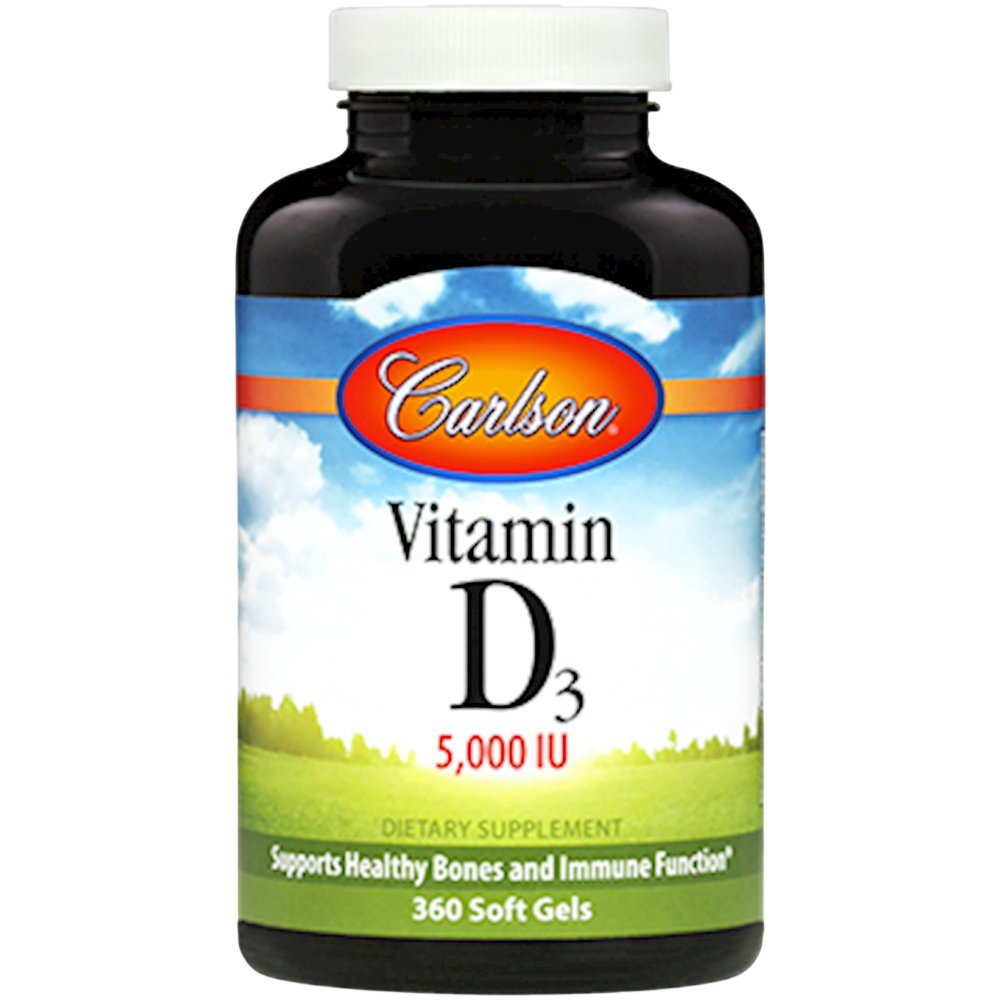 Vitamin D3 5000IU, 360 Softgels