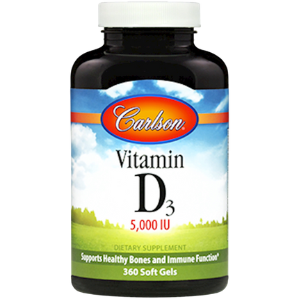 Vitamin D3 5000IU, 360 Softgels
