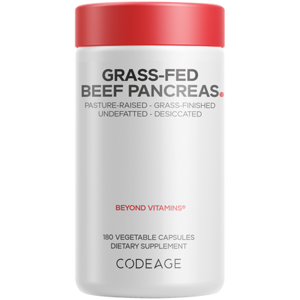 Grass-Fed Beef Pancreas, 180 Capsules